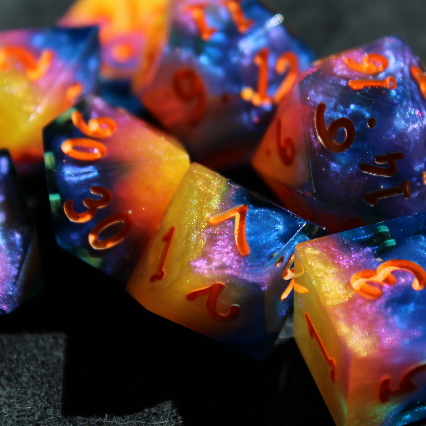Handmade Sunrise Dice