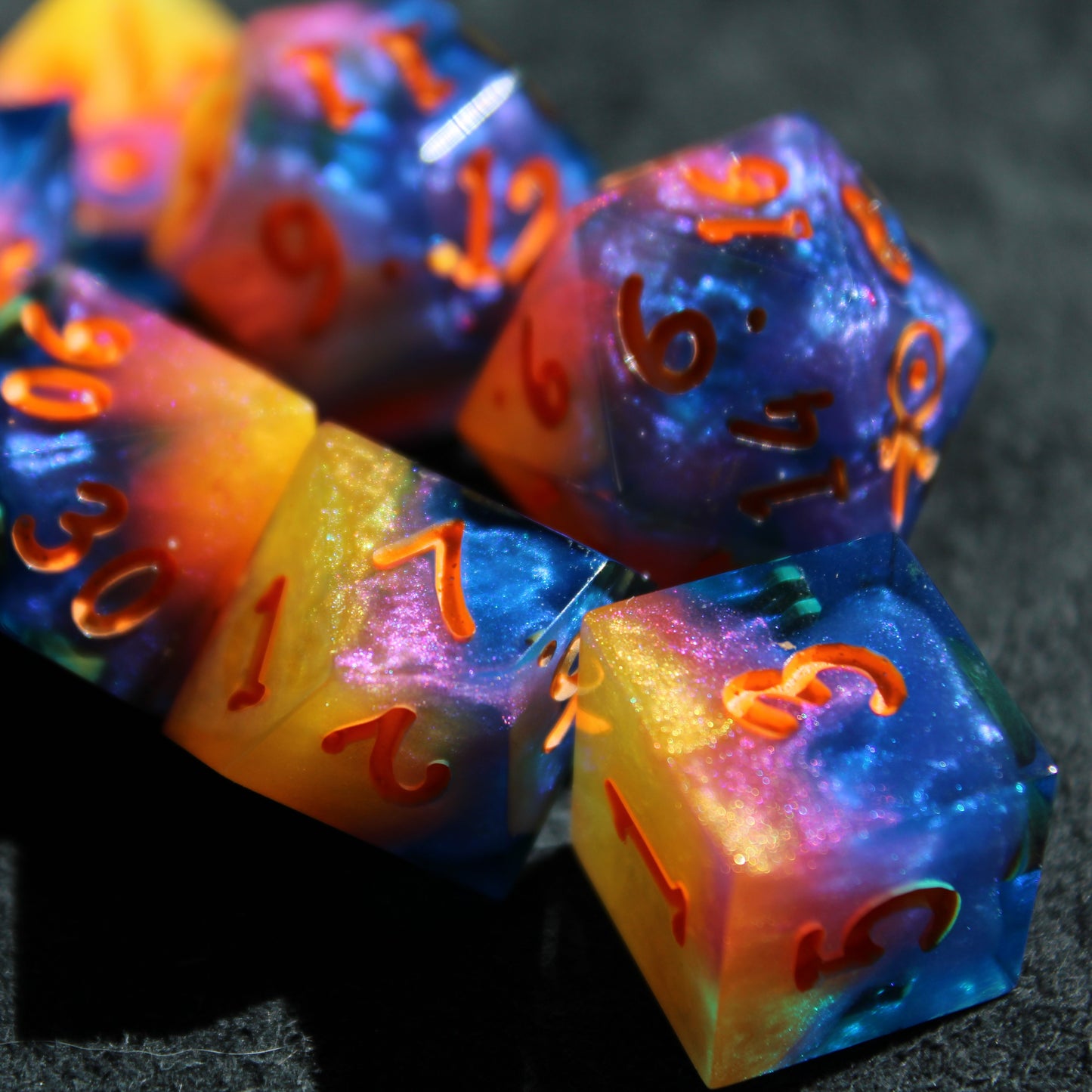Handmade Sunrise Dice