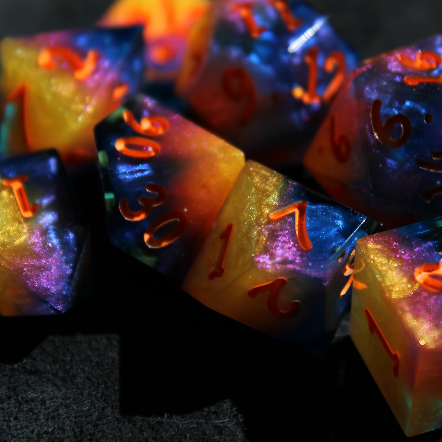 Handmade Sunrise Dice