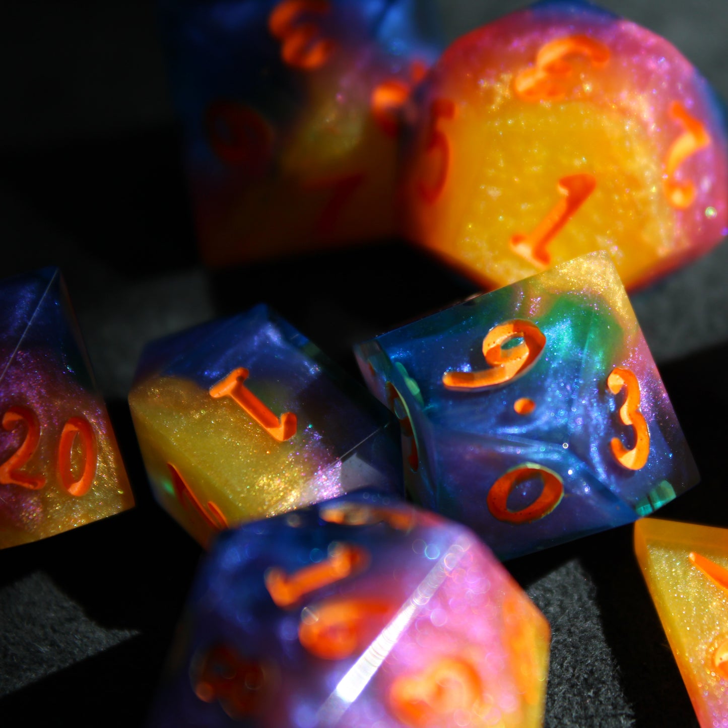 Handmade Sunrise Dice