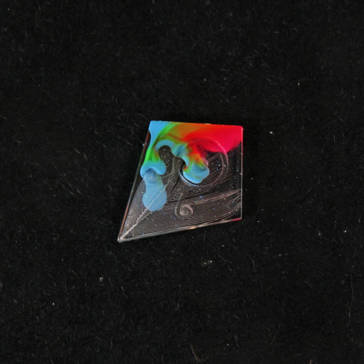 RAW Handmade Rainbow Parakeet Dice
