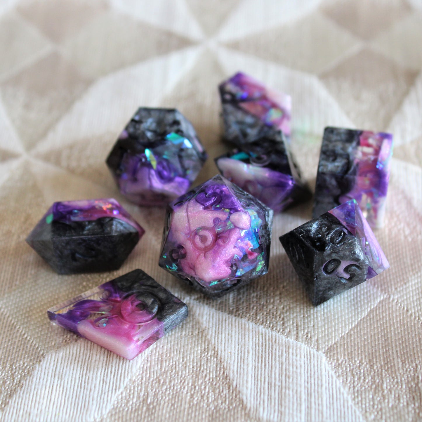 RAW Handmade Warrior Princess Prototype Dice