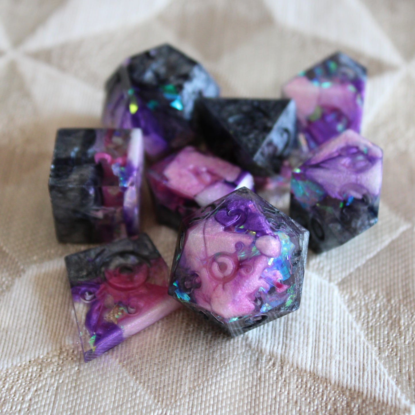 RAW Handmade Warrior Princess Prototype Dice