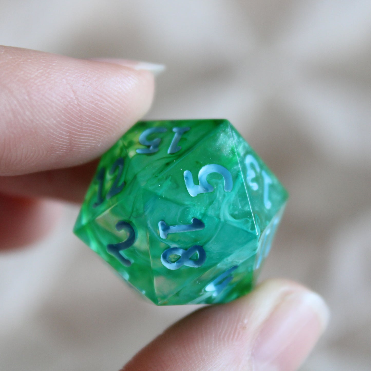 Handmade Cool Waters d20