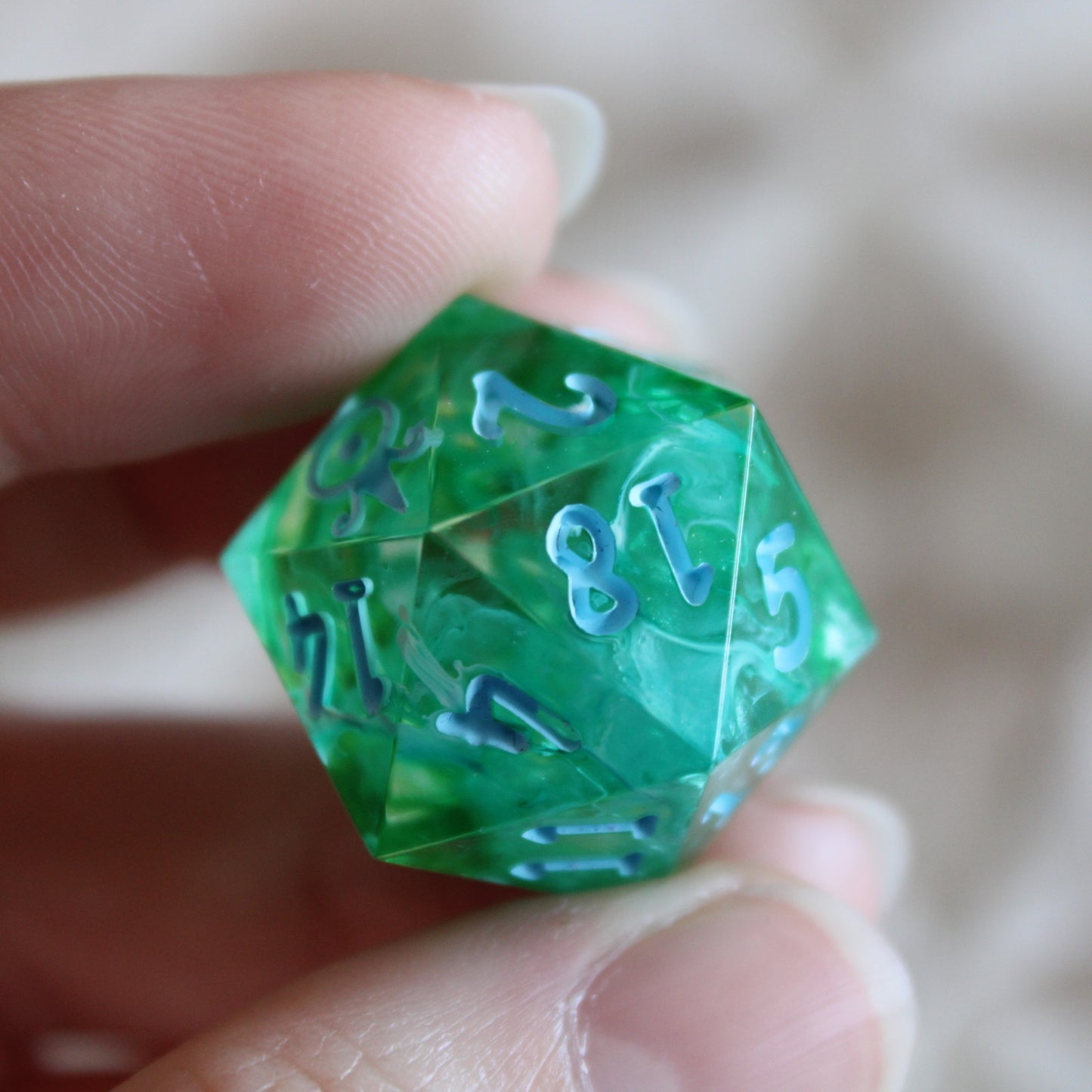 Handmade Cool Waters d20