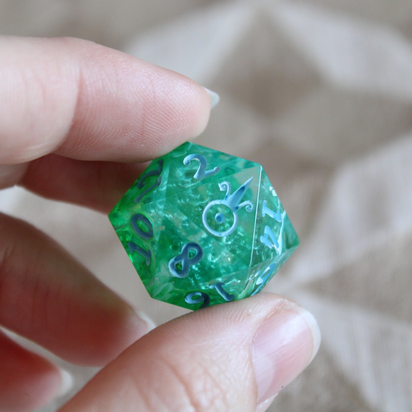 Handmade Cool Waters d20