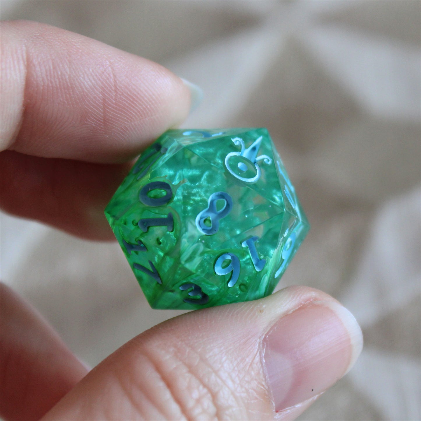 Handmade Cool Waters d20
