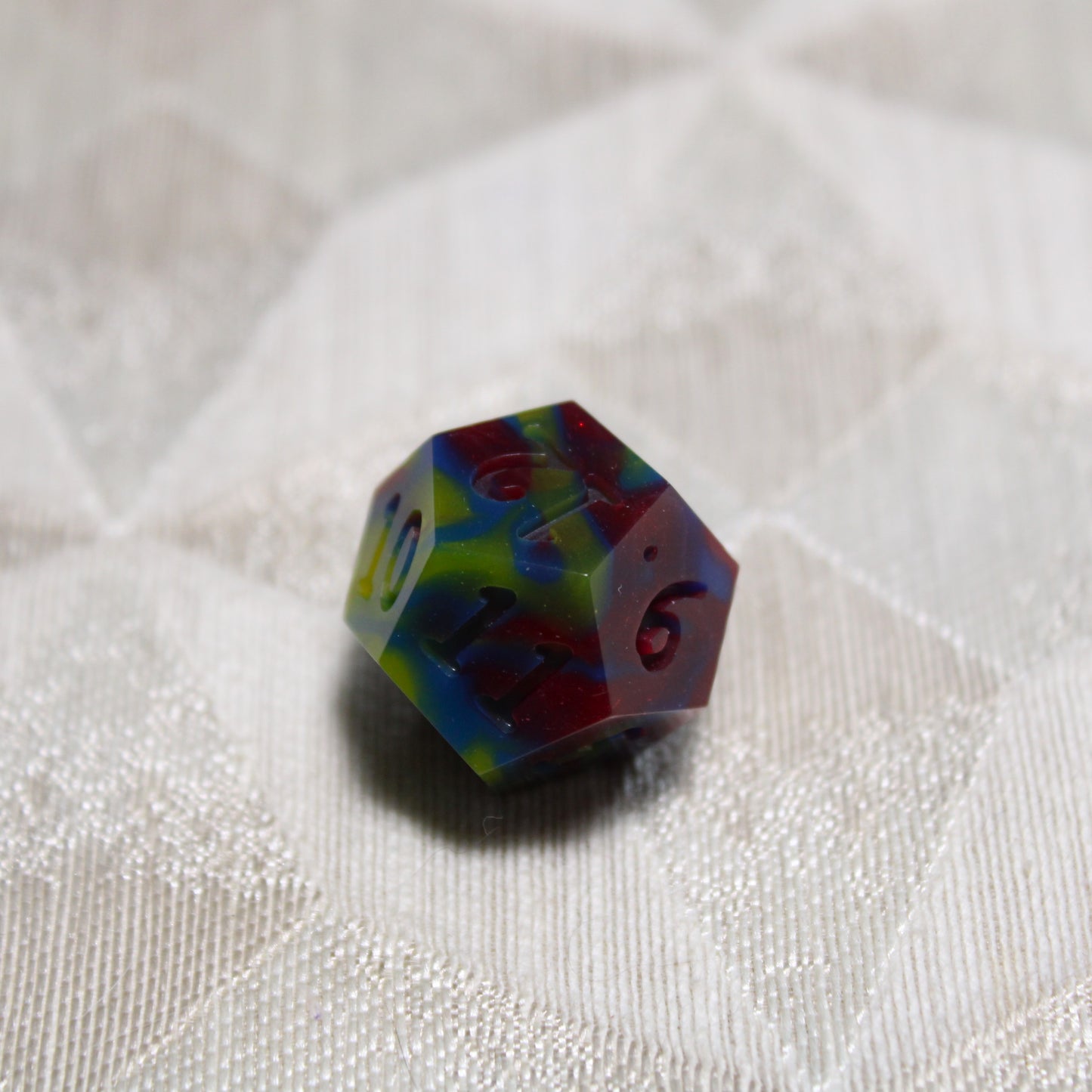 RAW Handmade Dark Primary Dice