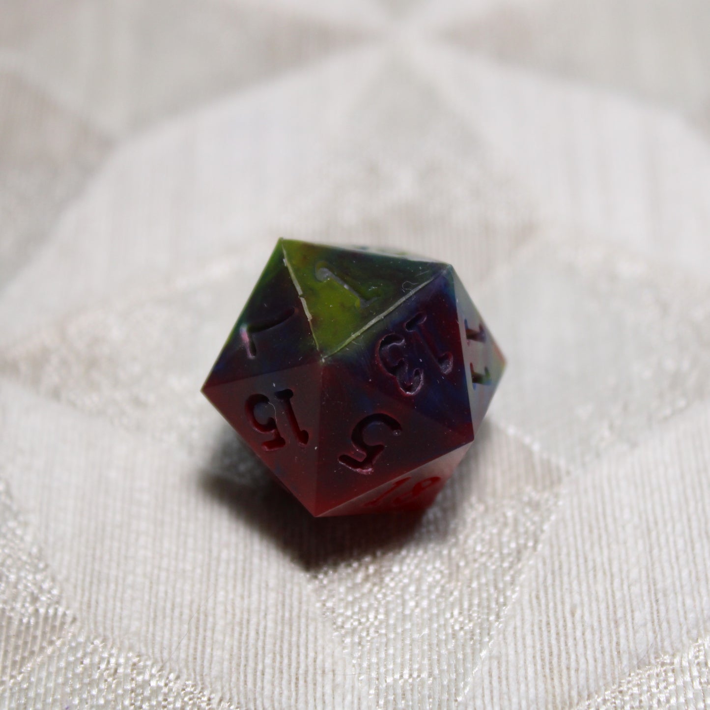 RAW Handmade Dark Primary Dice