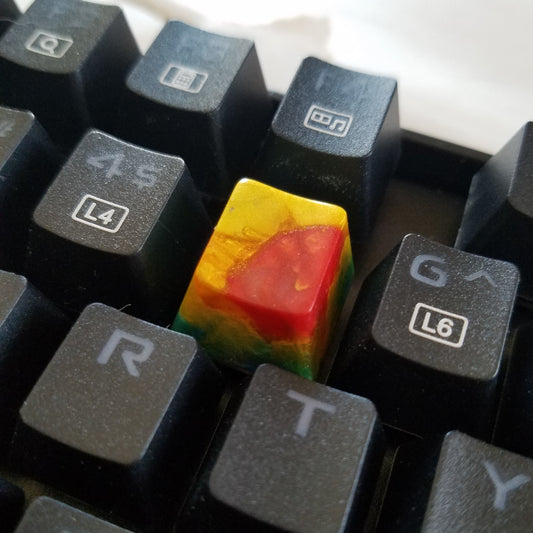 Handmade Rainbow R4 Keycap v2