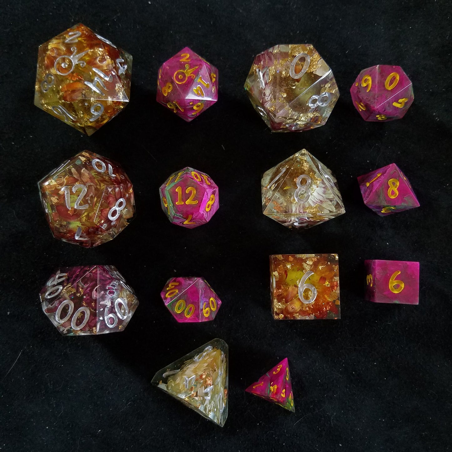 Custom 7pc Jumbo Dice Set