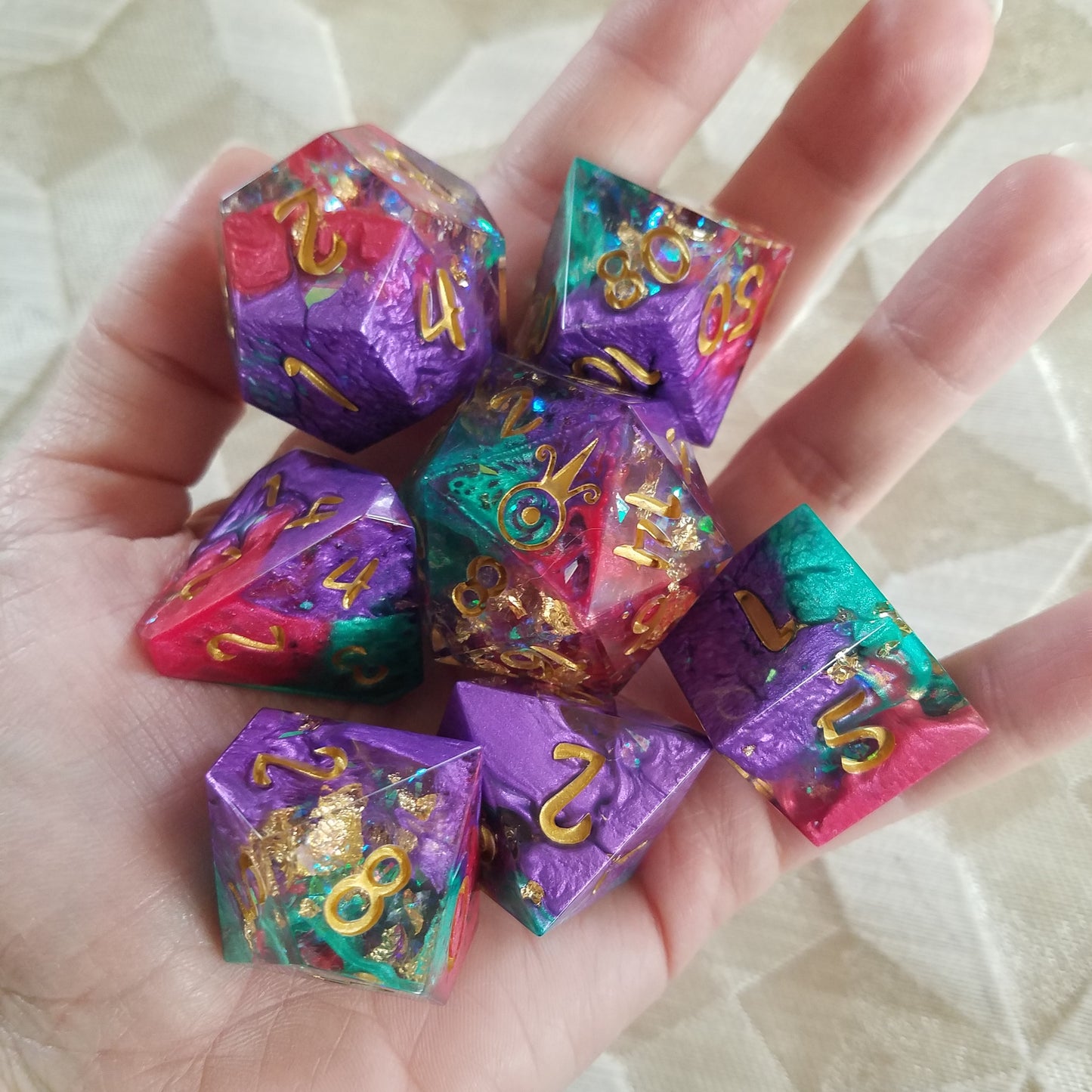 Handmade Carnival Jumbo Dice