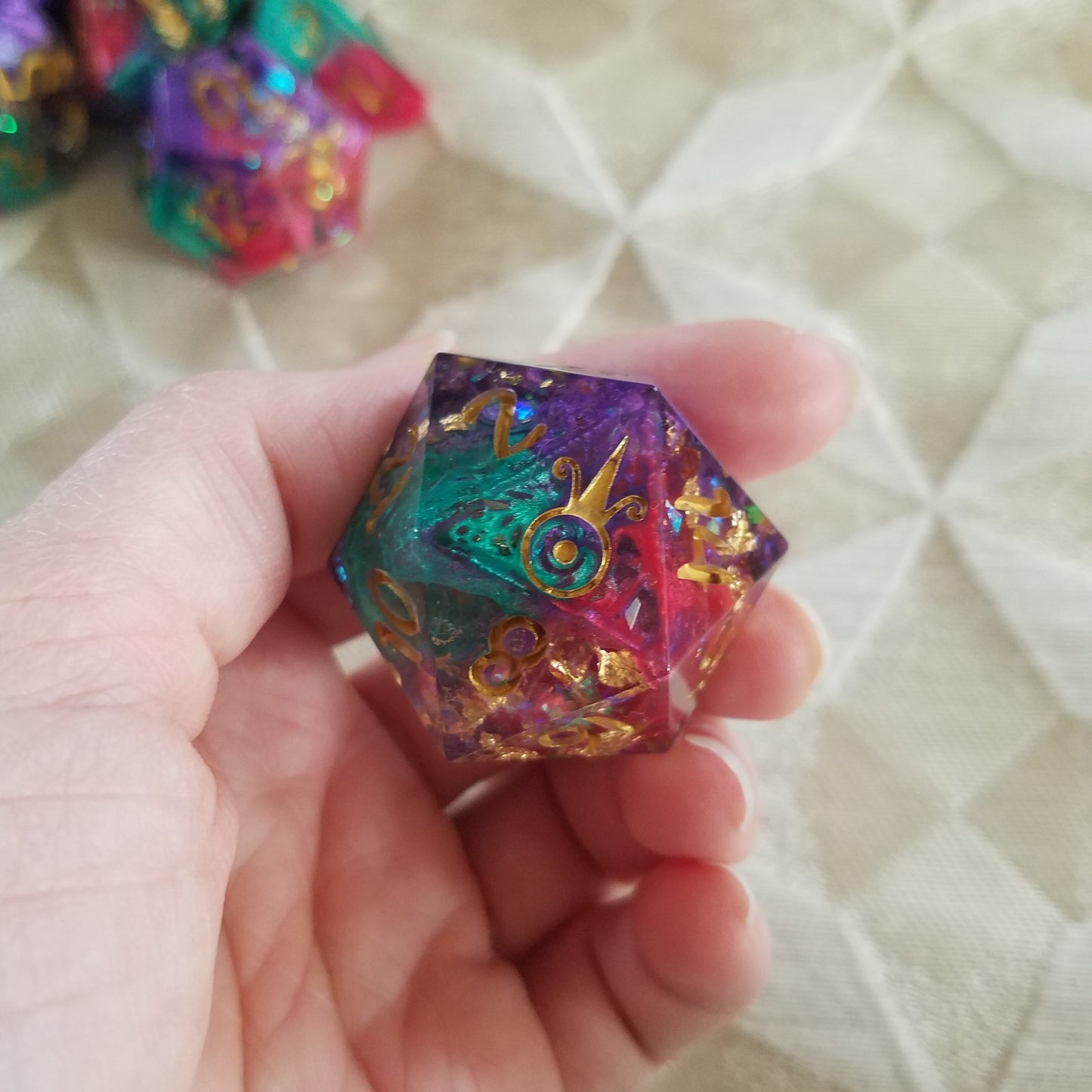 Handmade Carnival Jumbo Dice
