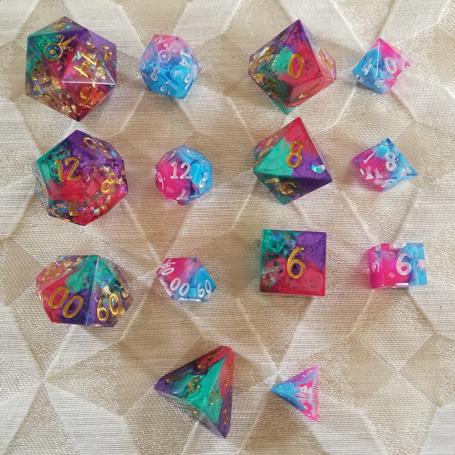 Handmade Carnival Jumbo Dice