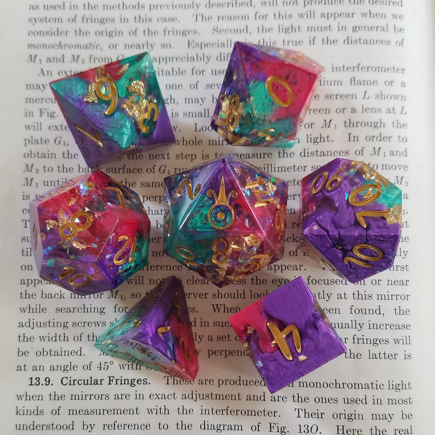 Handmade Carnival Jumbo Dice