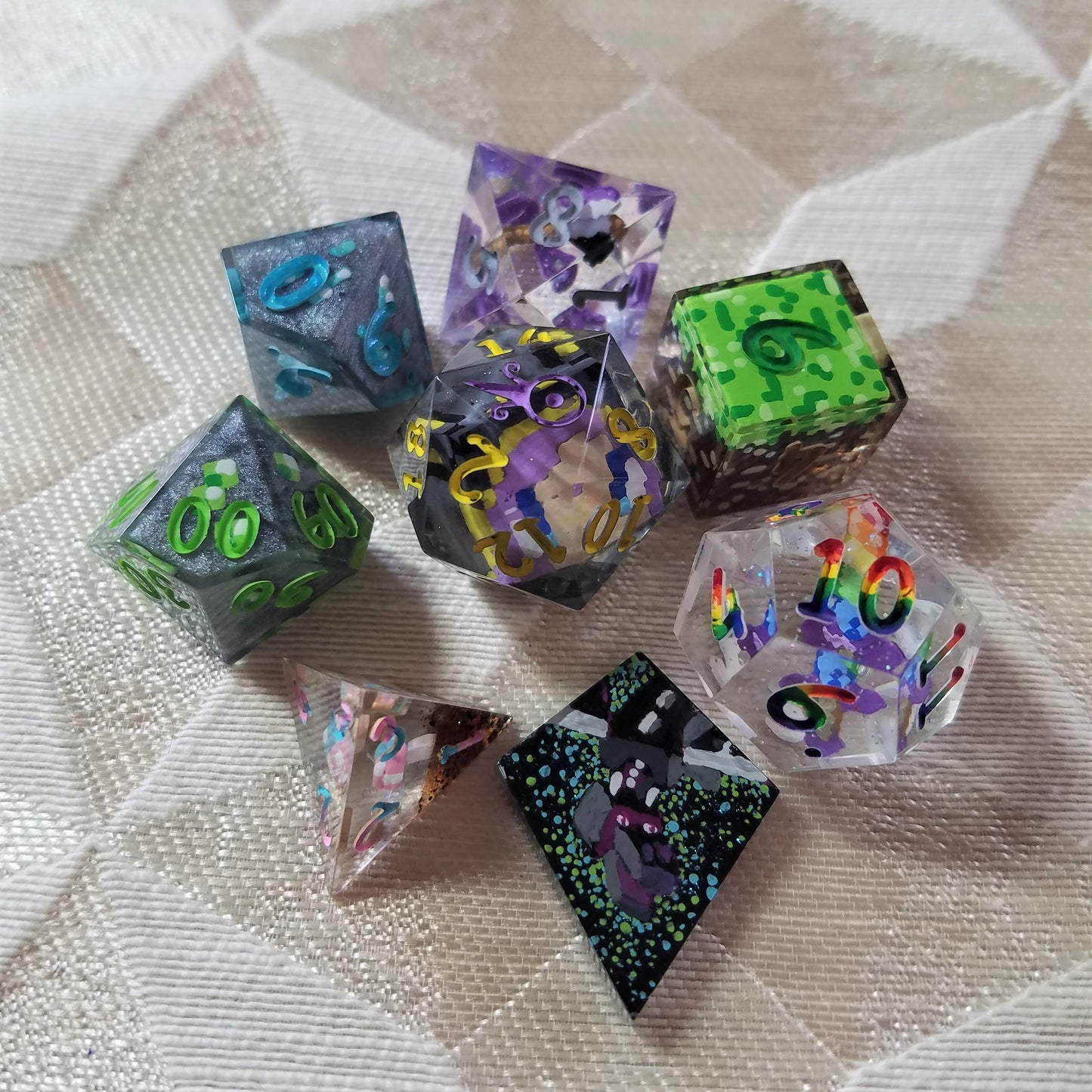 Custom 8pc Dice Set