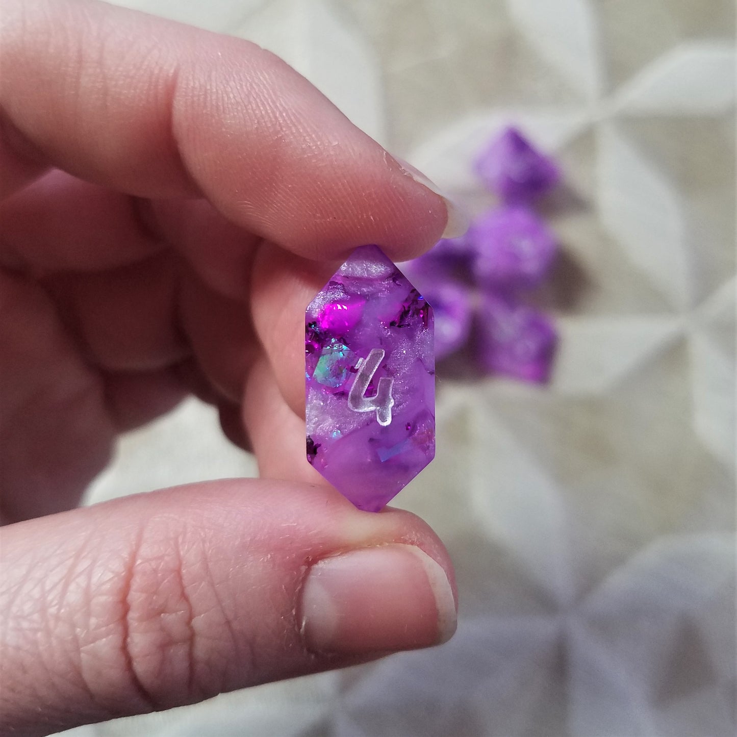 Handmade Crystaline Wizard Dice
