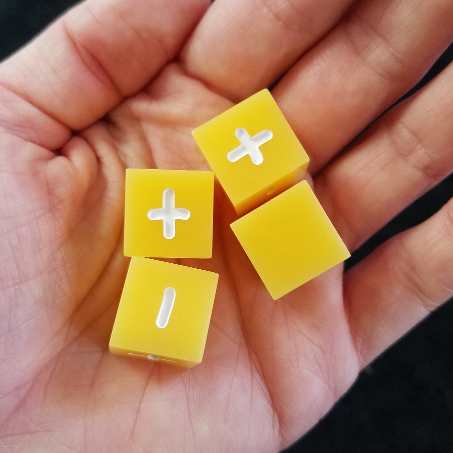 Handmade Sunshine Fate Dice