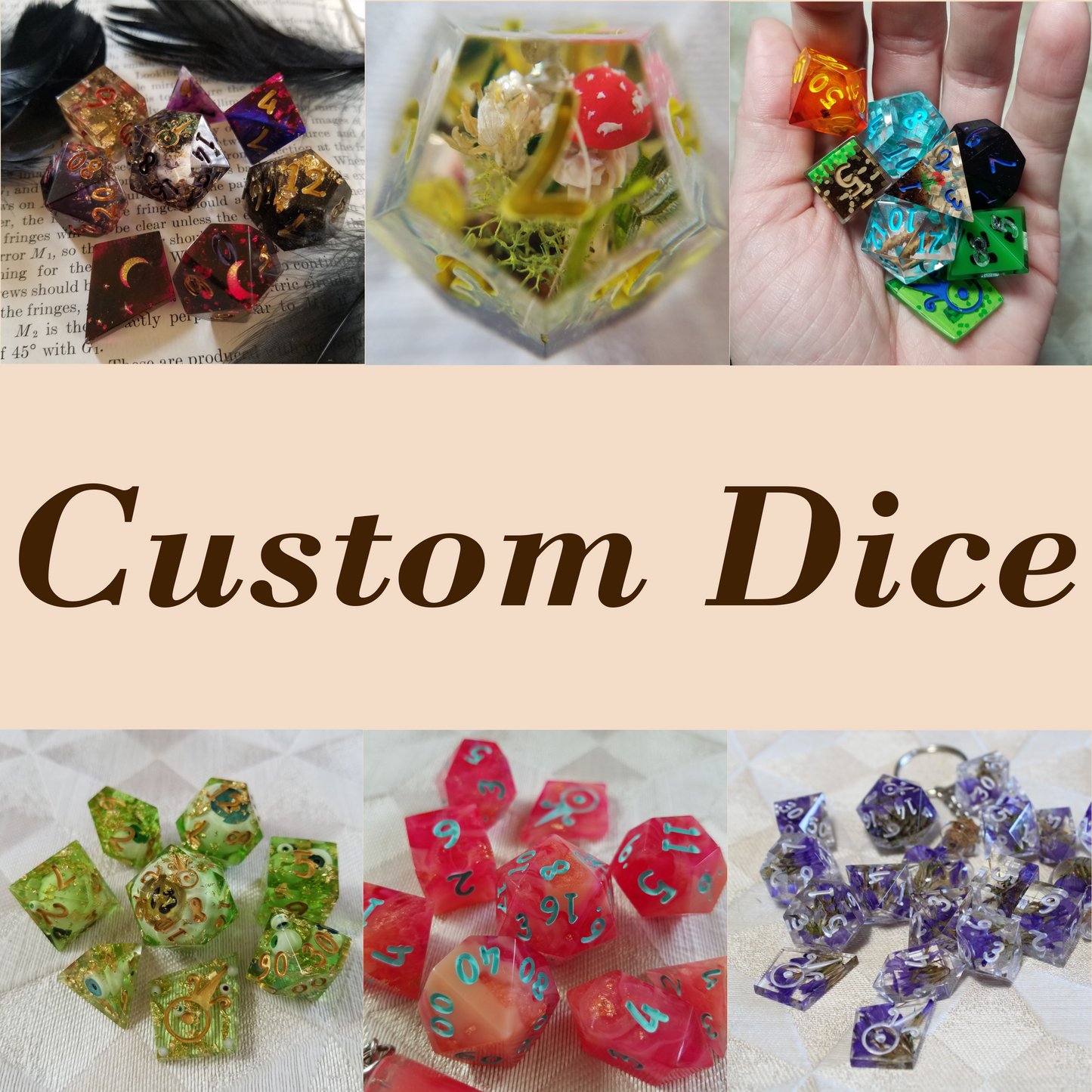 Custom 8pc Dice Set