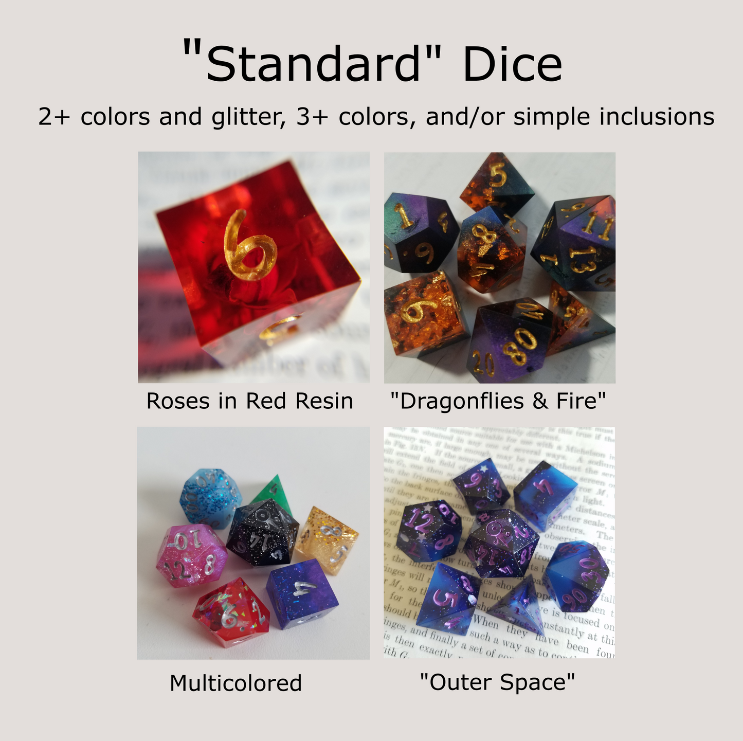 Custom Six Sided Dice