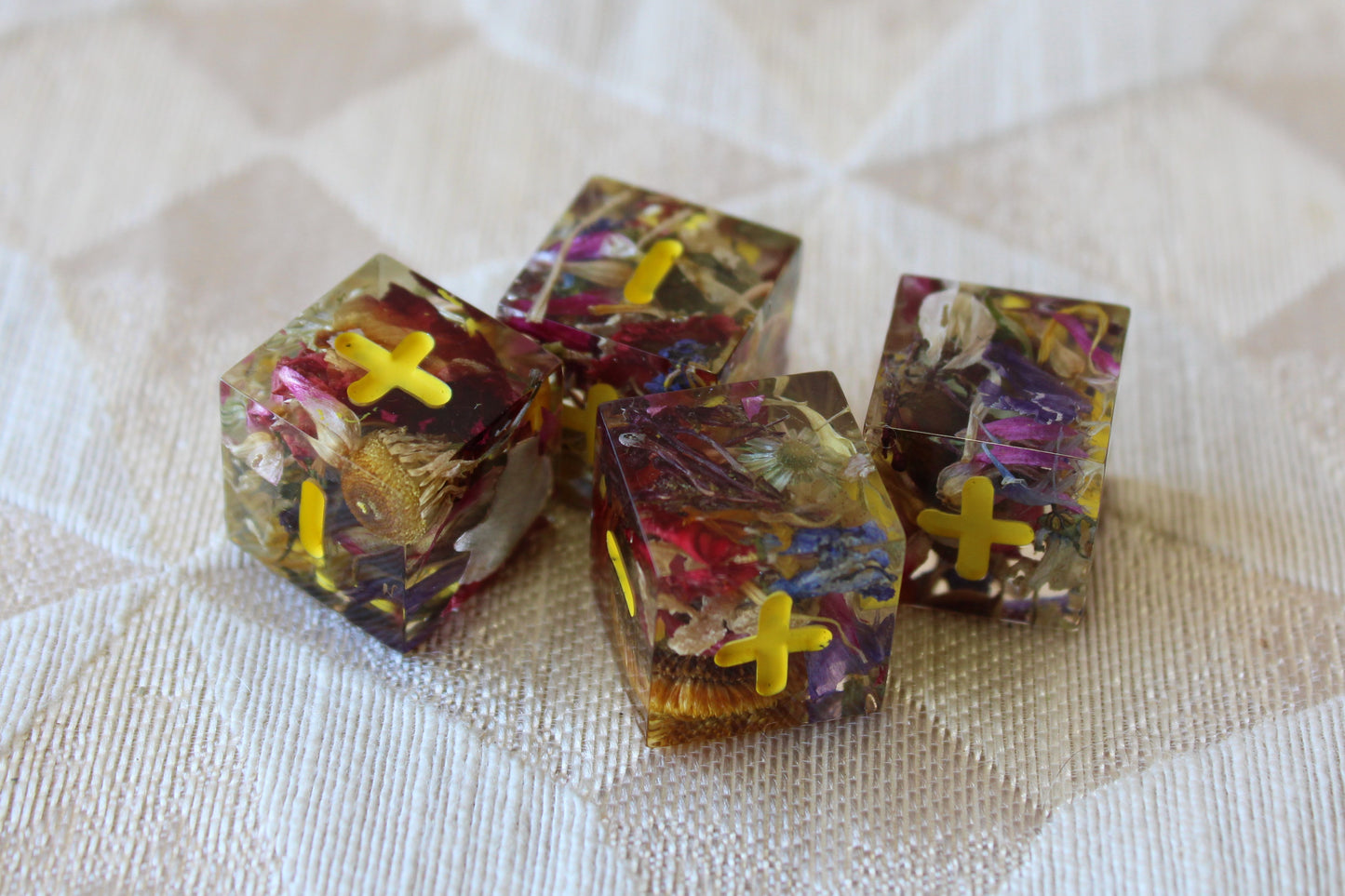 Handmade Flower Forest Fate Dice