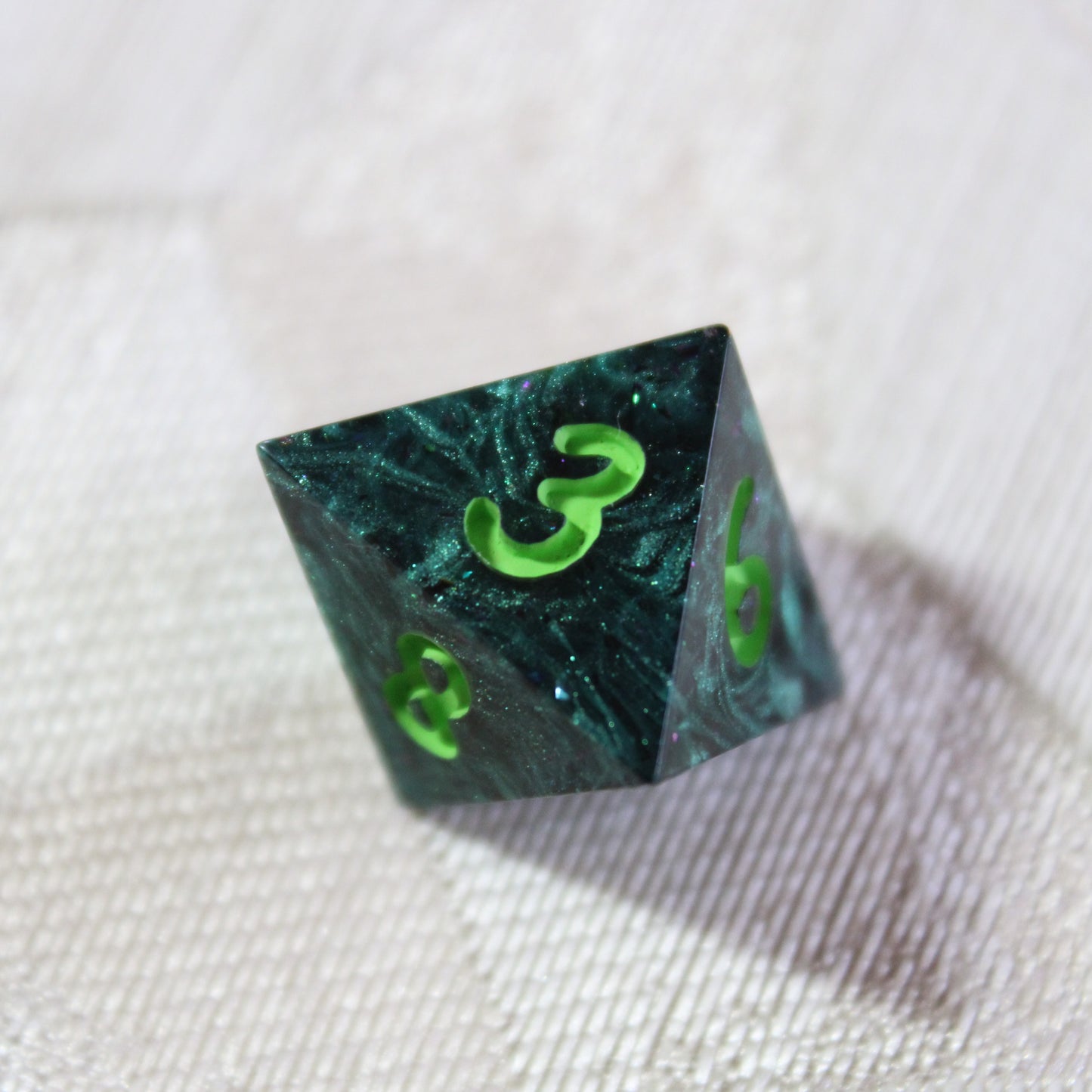 Handmade Page of Swords Dice