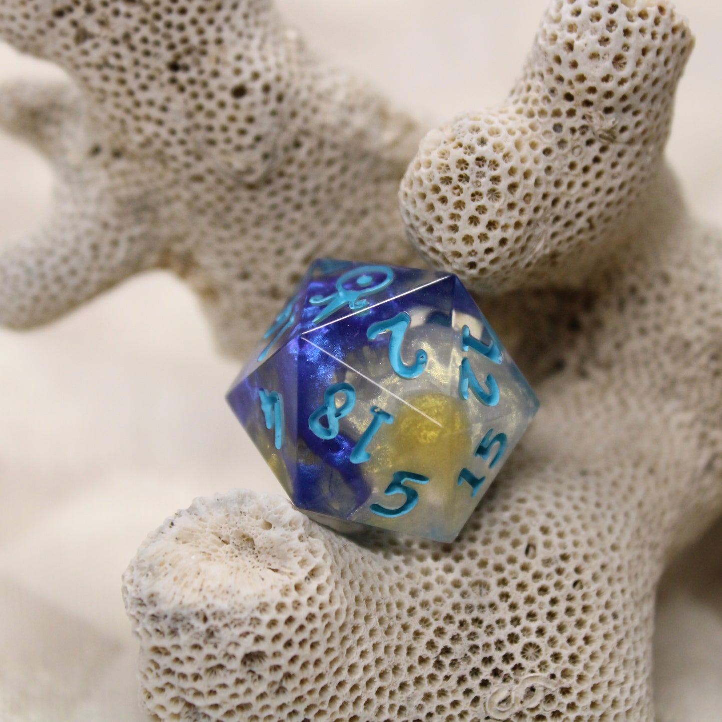Handmade Poseiden single d20
