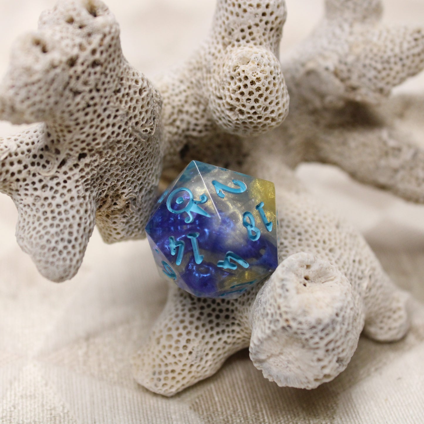 Handmade Poseiden single d20