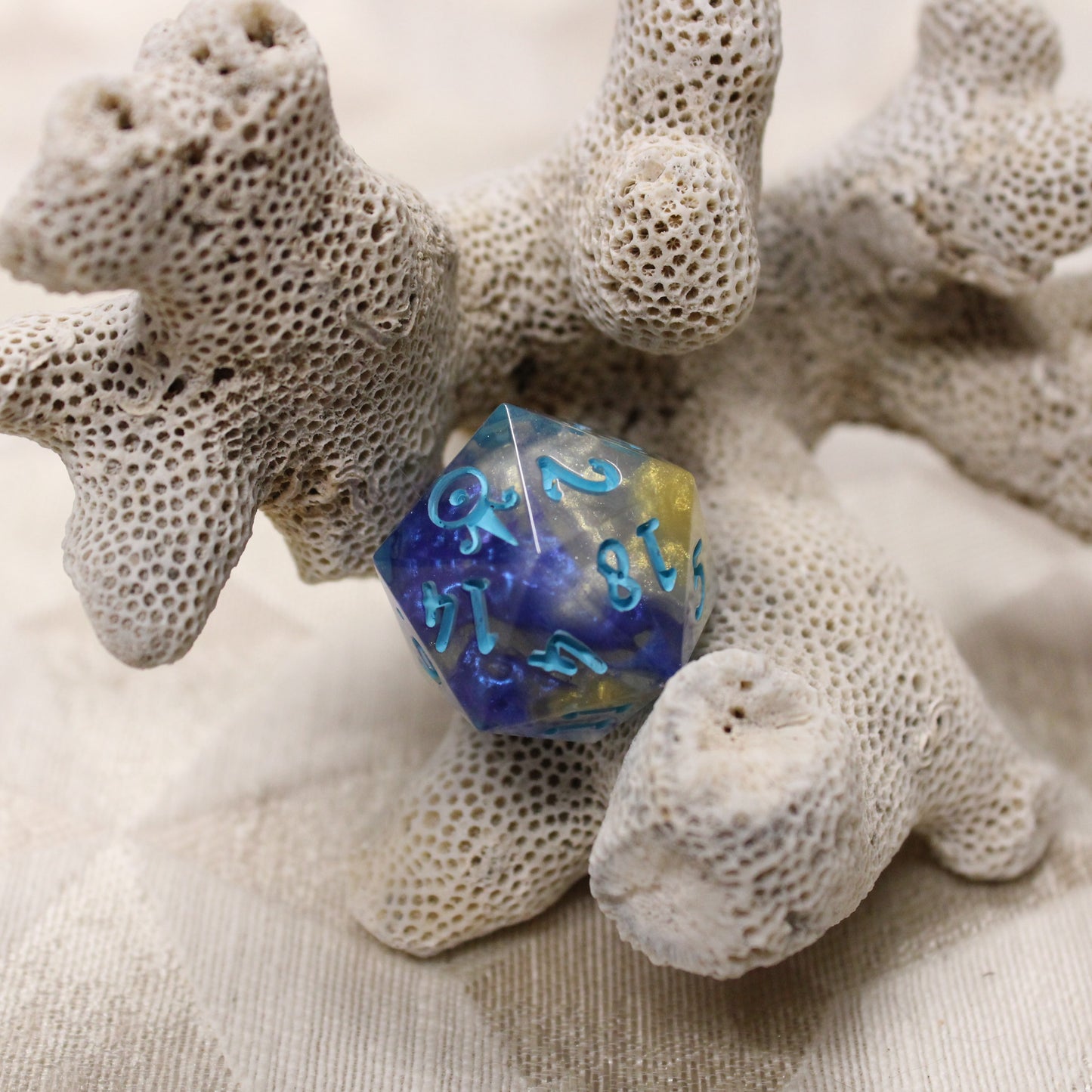 Handmade Poseiden single d20