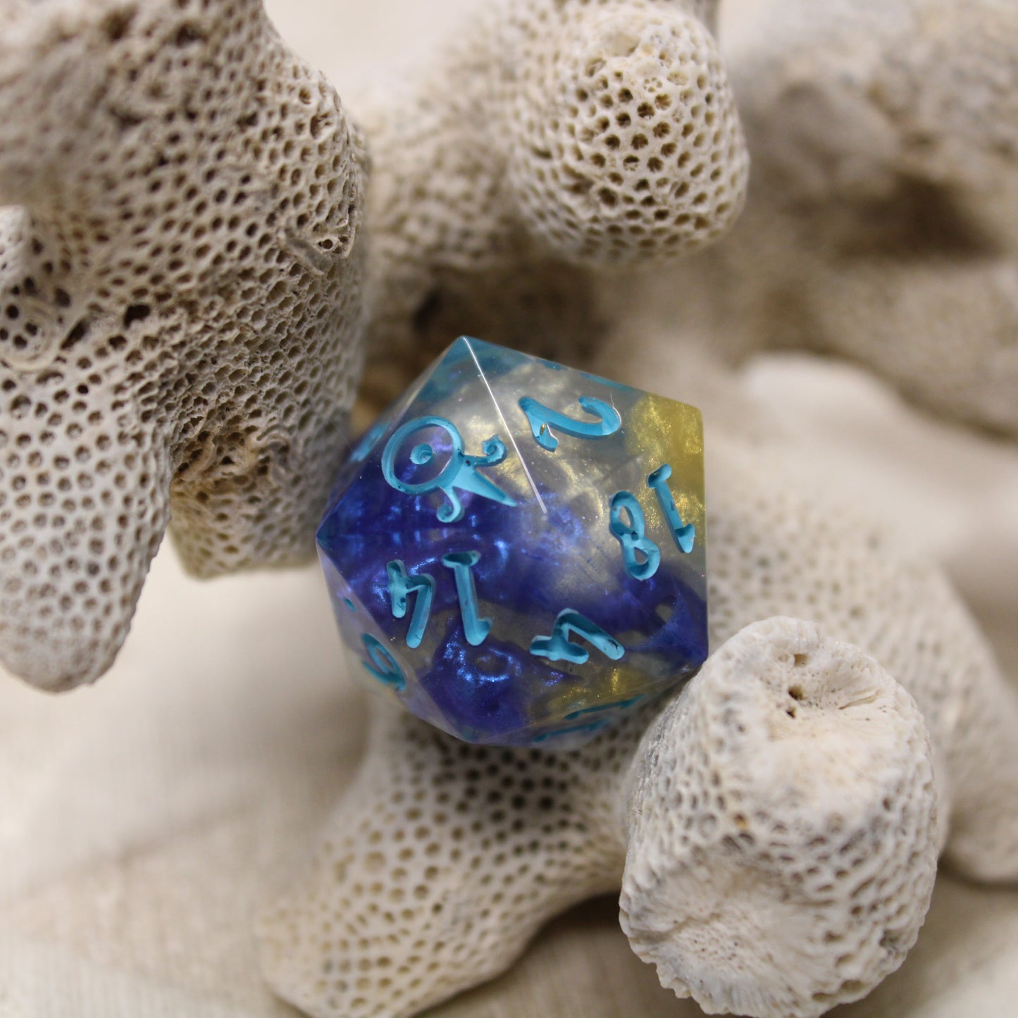 Handmade Poseiden single d20