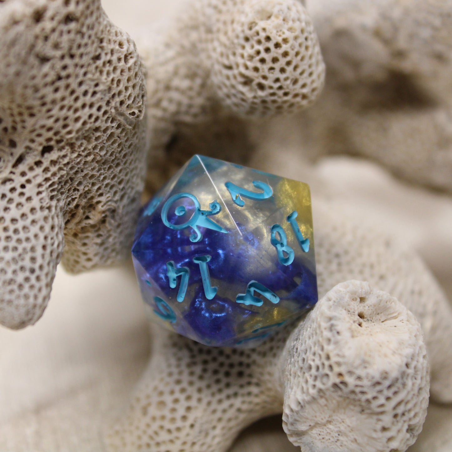 Handmade Poseiden single d20
