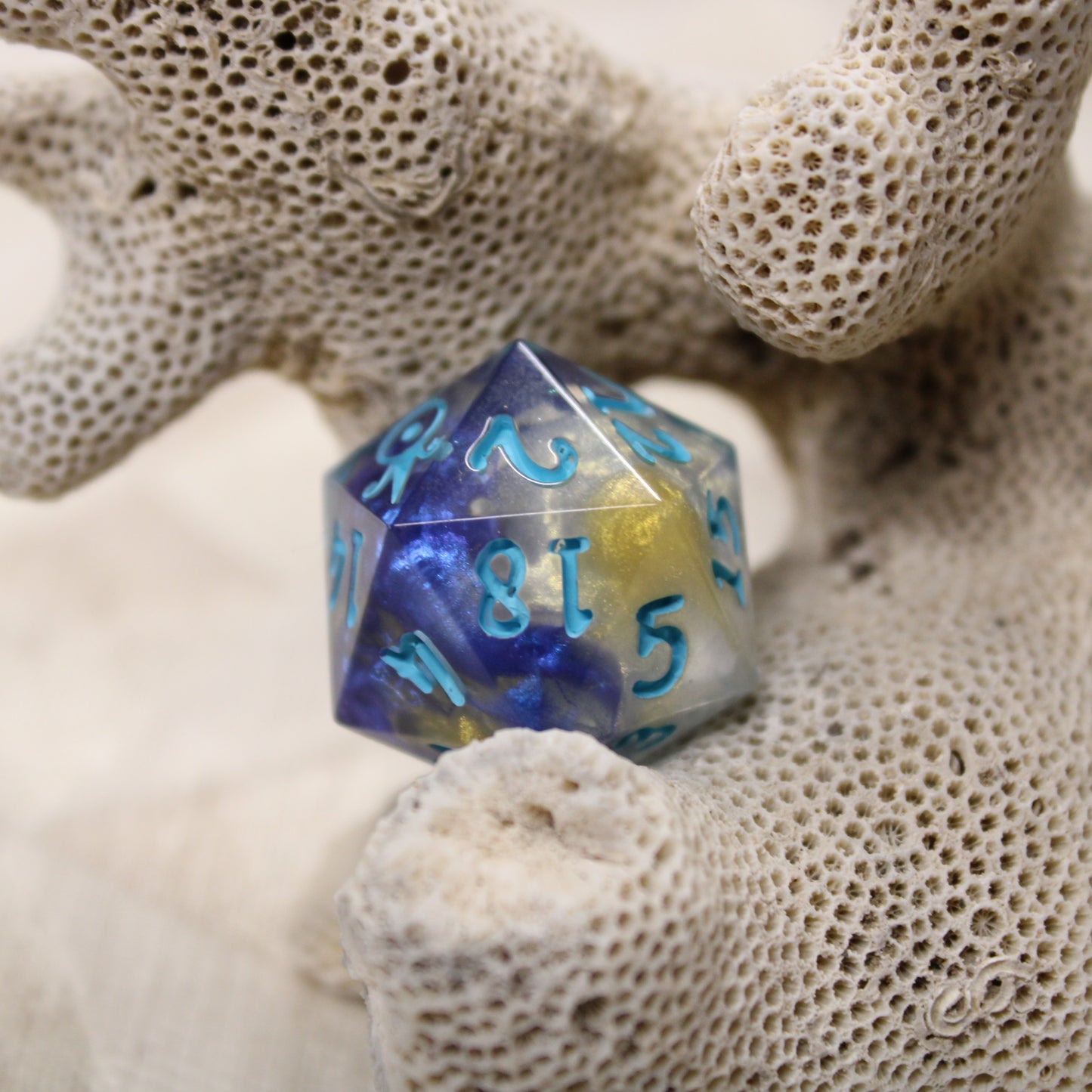Handmade Poseiden single d20