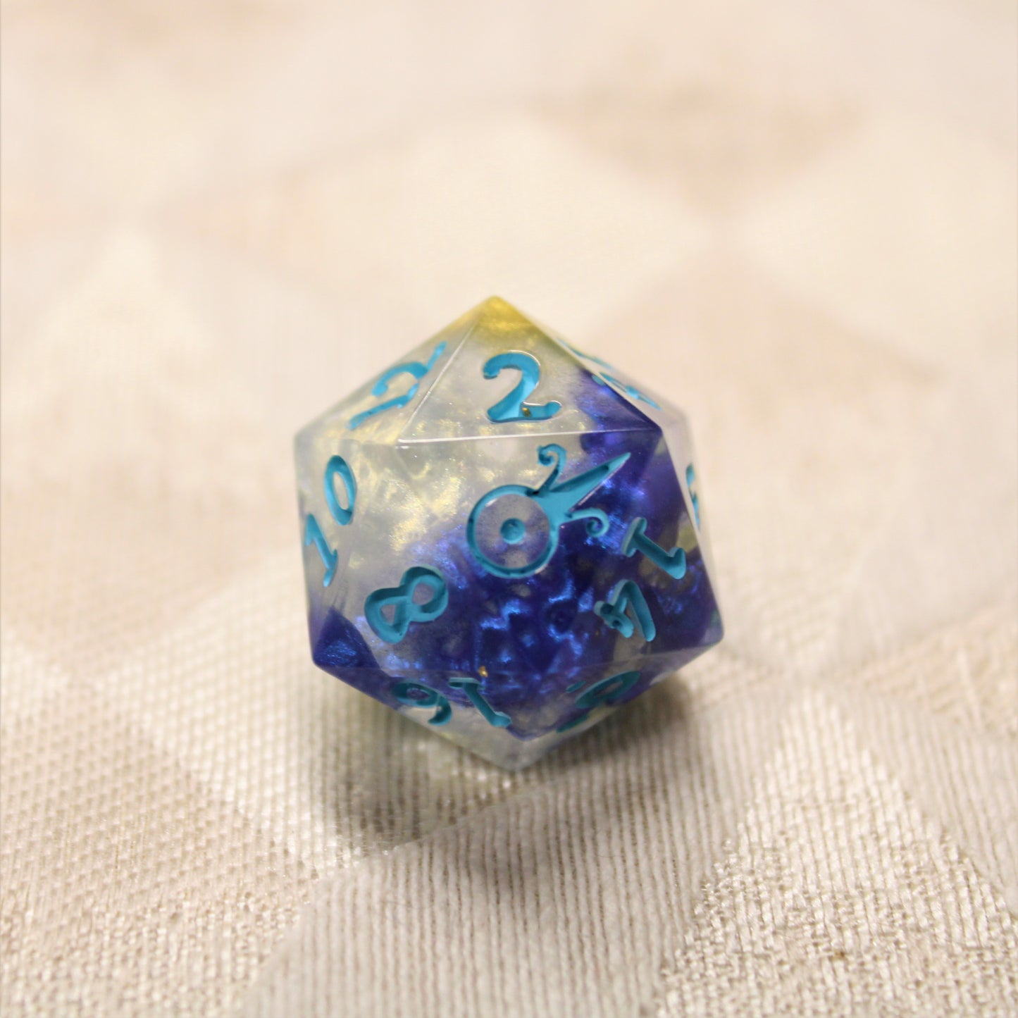 Handmade Poseiden single d20