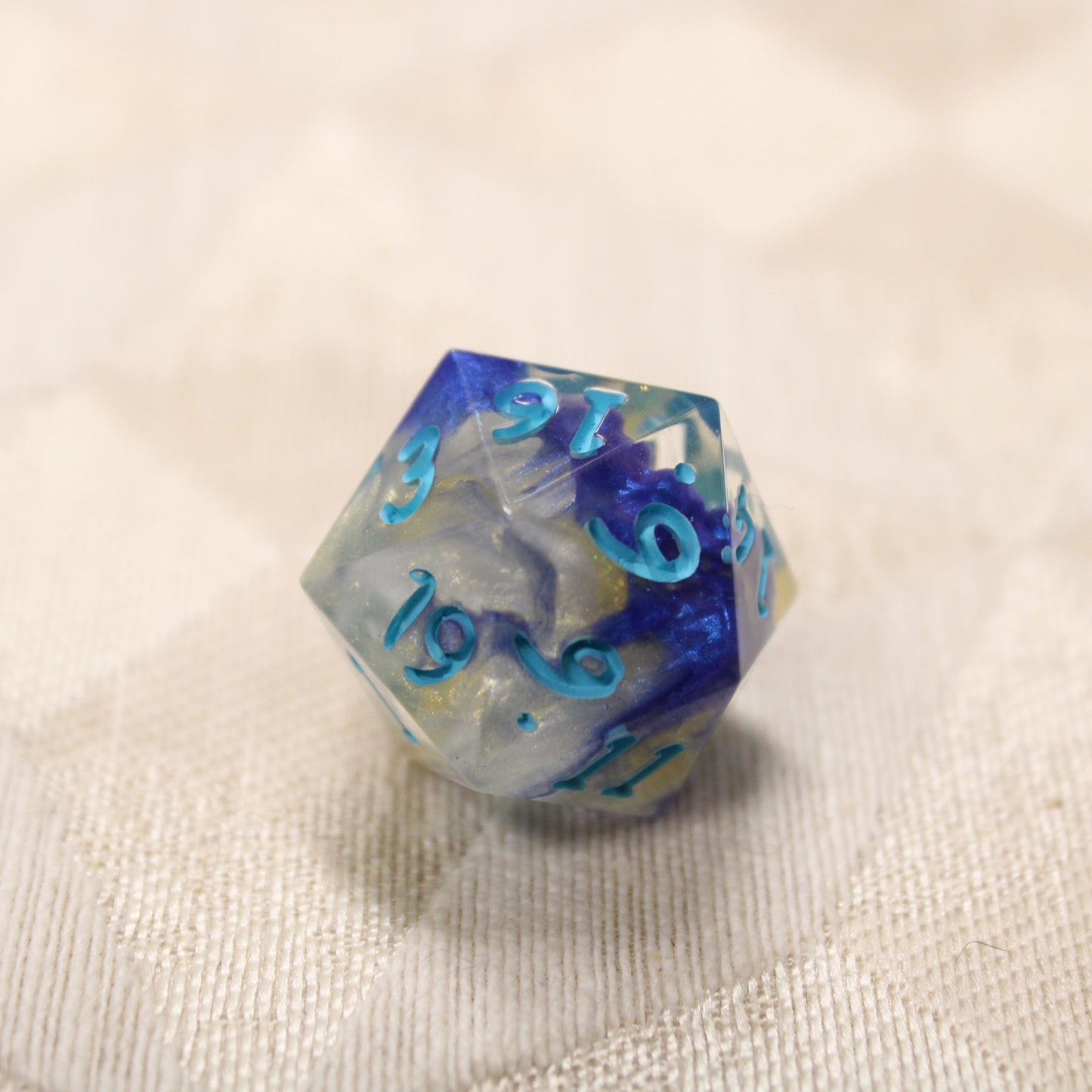 Handmade Poseiden single d20