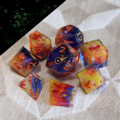 Handmade Butterfly Swarm Dice (Glow-in-the-dark Butterflies!)