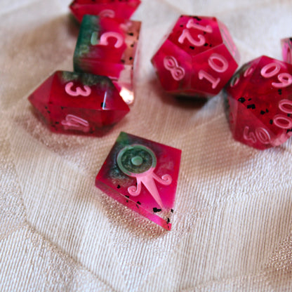 Handmade Watermelon Dice