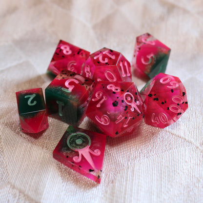 Handmade Watermelon Dice