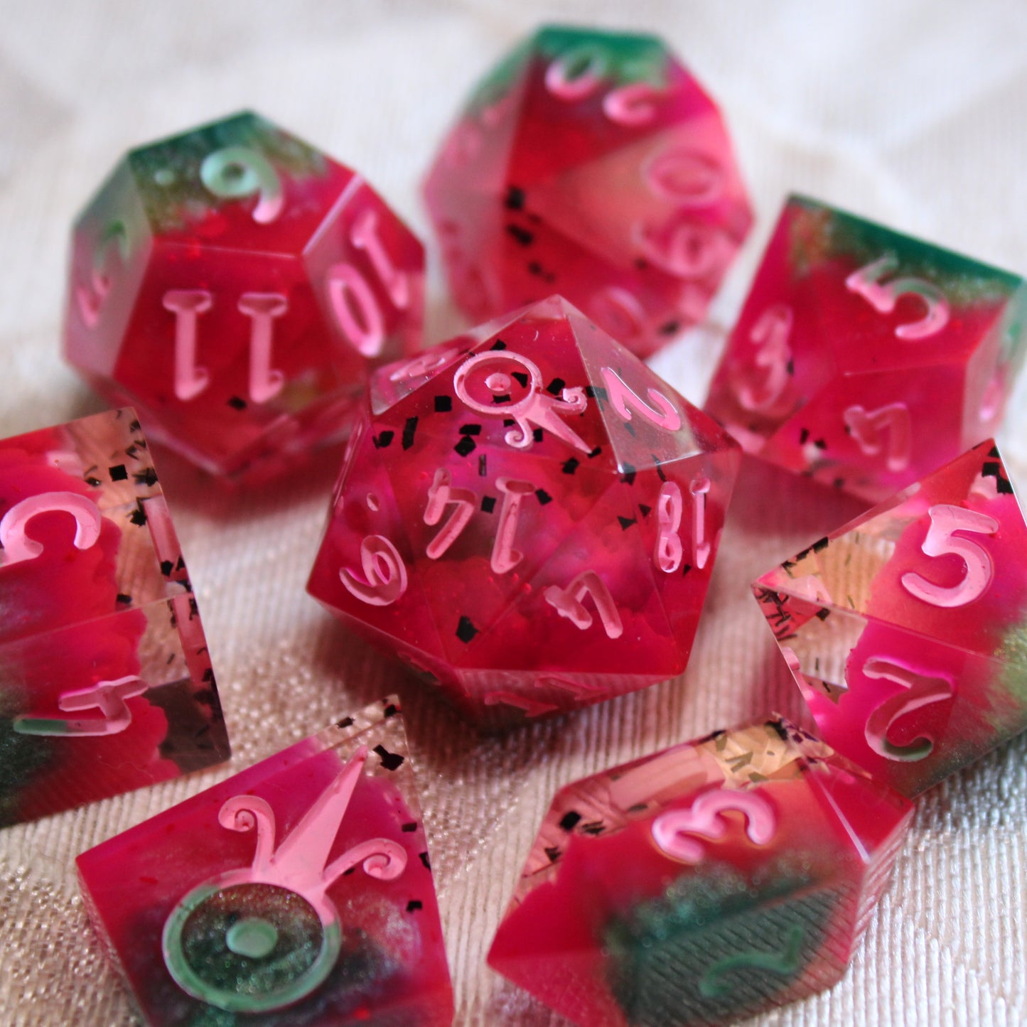 Handmade Watermelon Dice