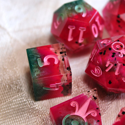 Handmade Watermelon Dice