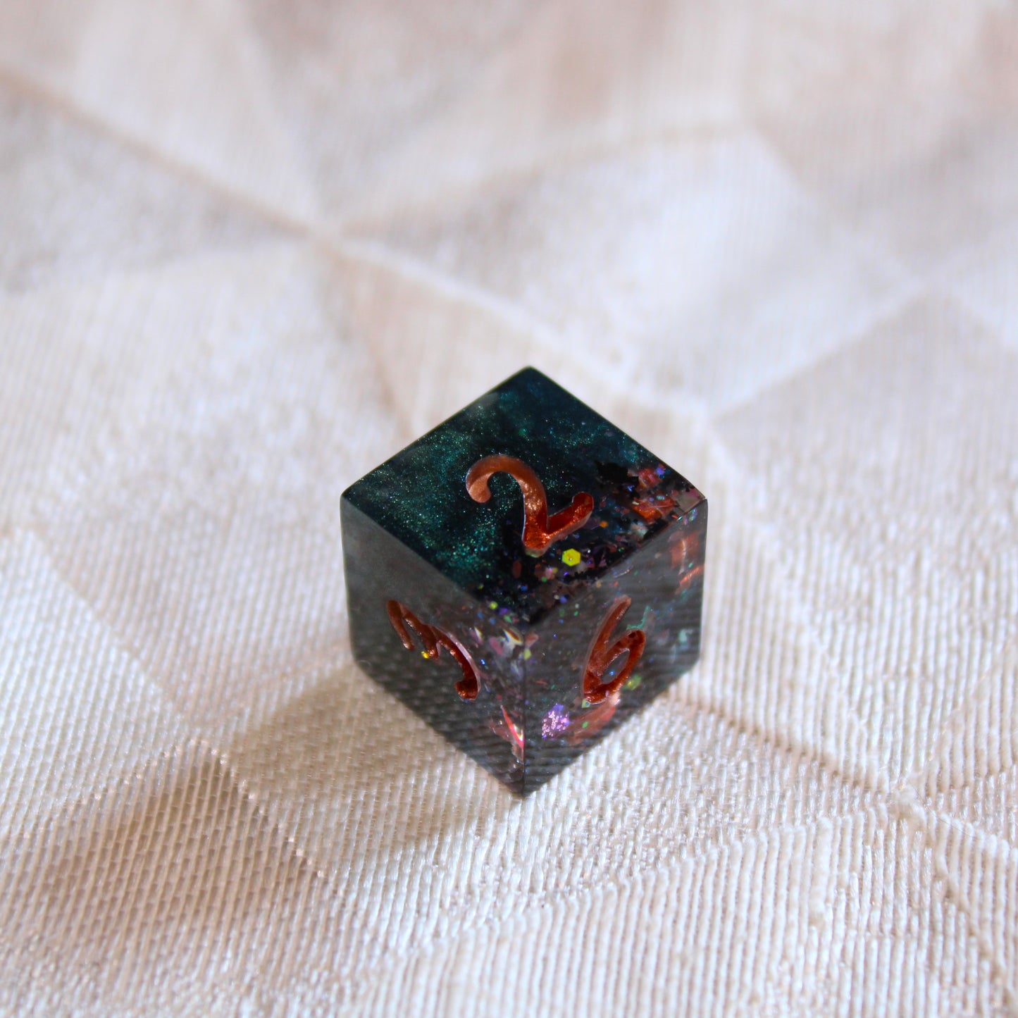 Handmade Tinkerer's Workshop Dice (Glow-in-the-dark!)