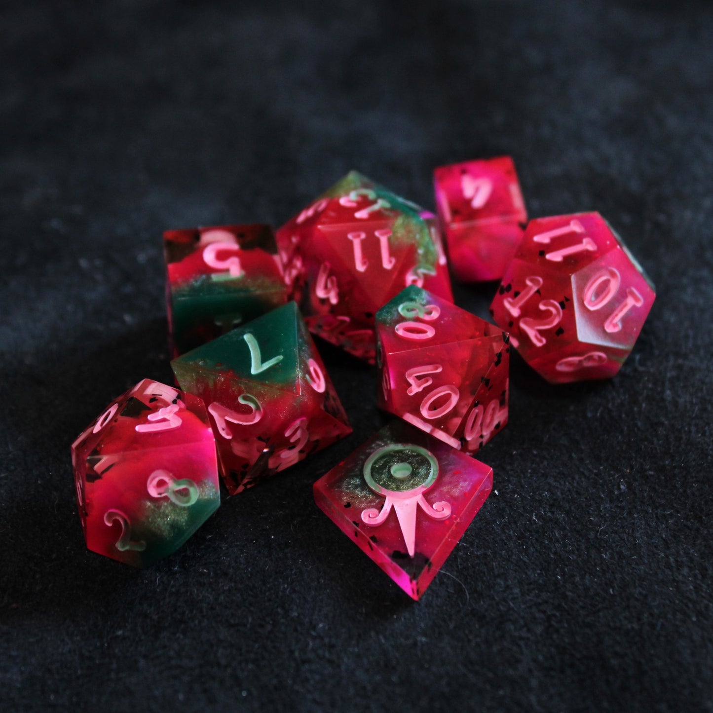 Handmade Watermelon Dice