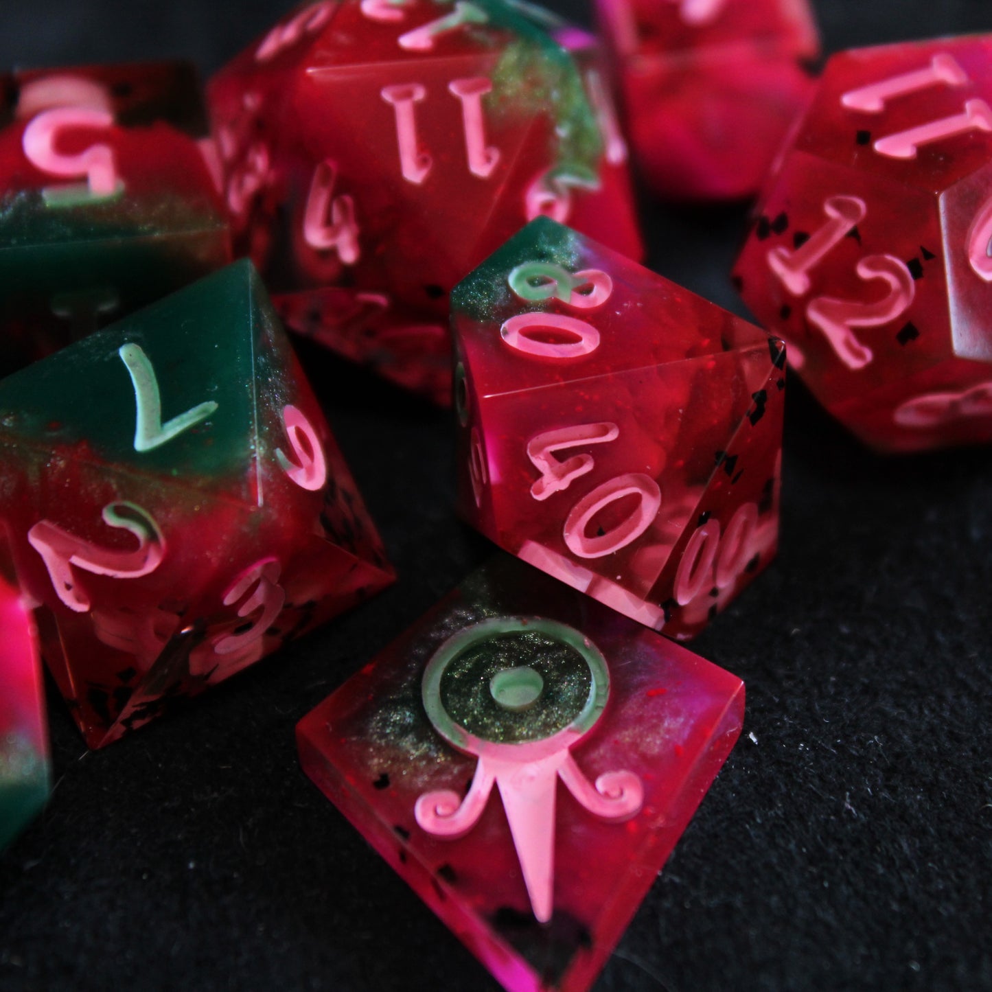 Handmade Watermelon Dice