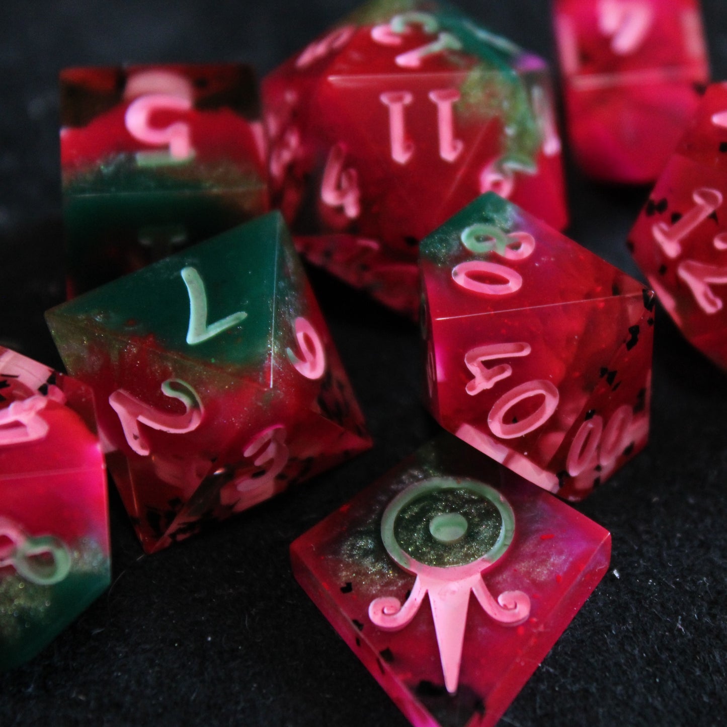 Handmade Watermelon Dice