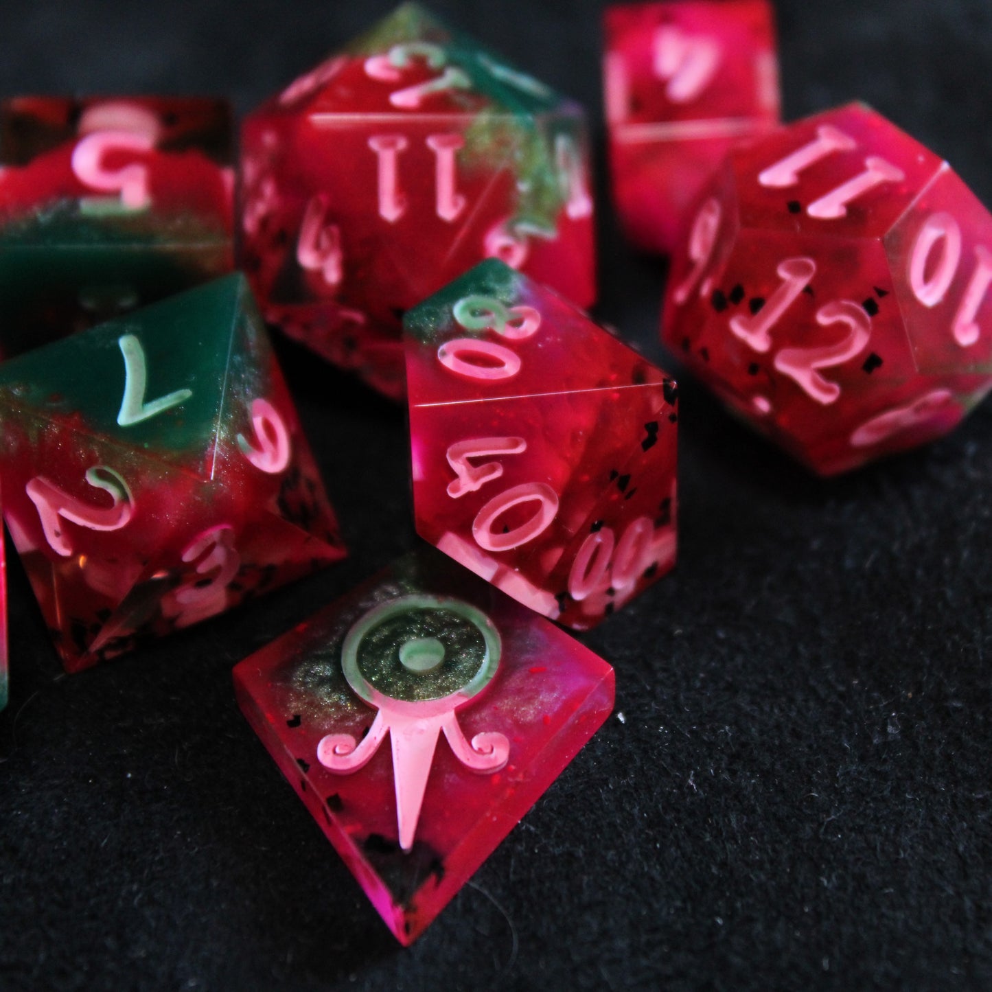 Handmade Watermelon Dice