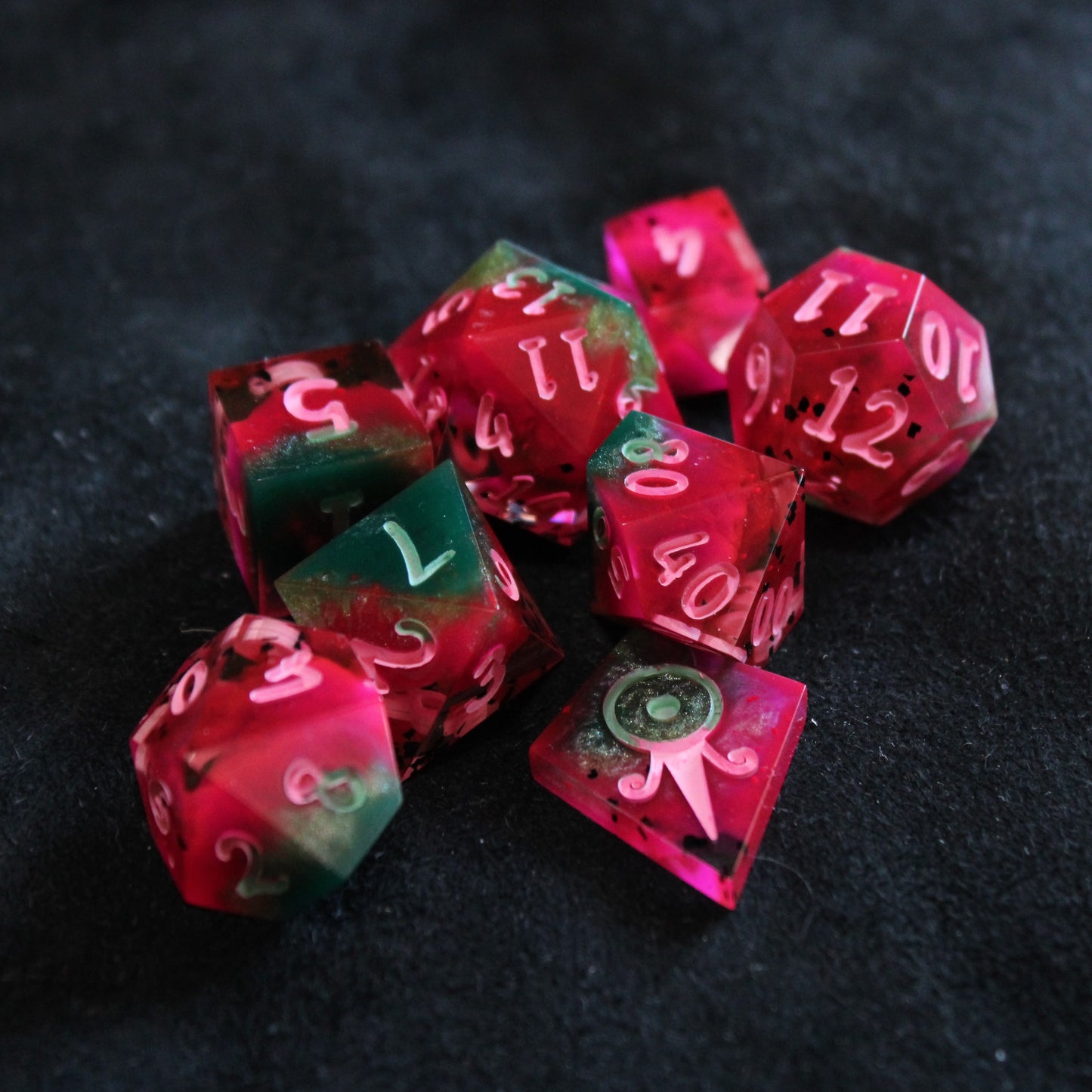 Handmade Watermelon Dice