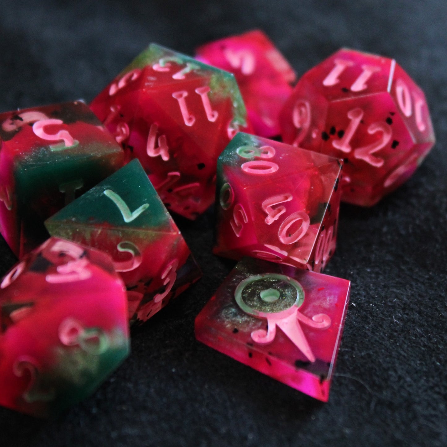 Handmade Watermelon Dice