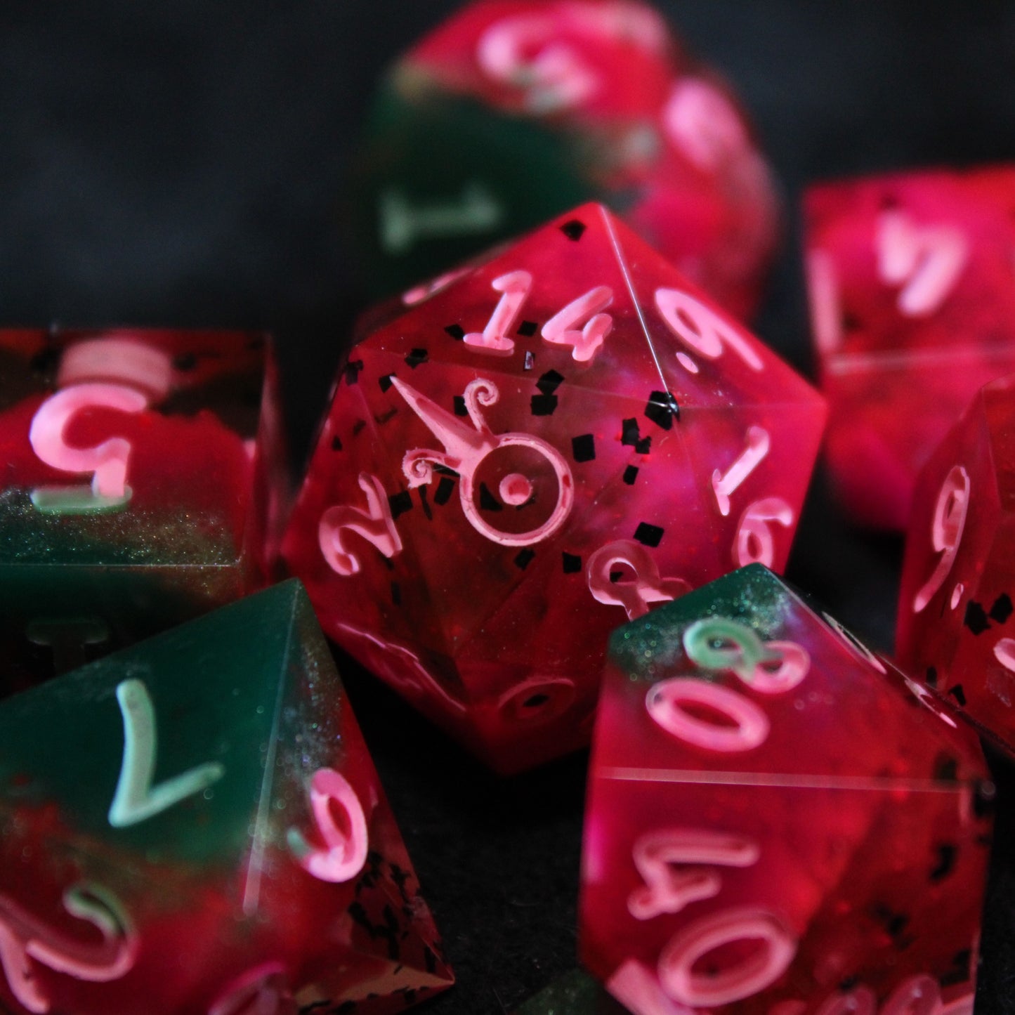 Handmade Watermelon Dice