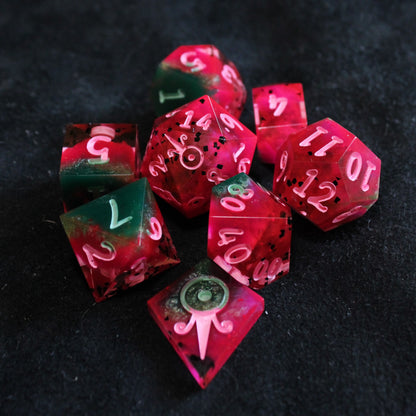 Handmade Watermelon Dice