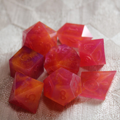 RAW Handmade Tropical Vacation Dice (Glow-in-the-dark!)