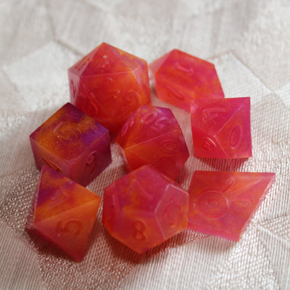 RAW Handmade Tropical Vacation Dice (Glow-in-the-dark!)